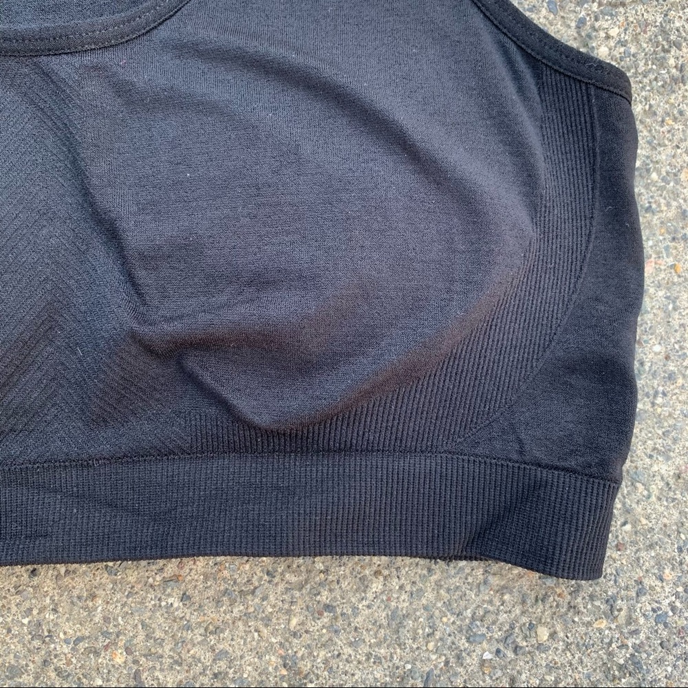 Jockey Black Racer Back Chest Padded Sports Bra| M - Picture 4 of 6